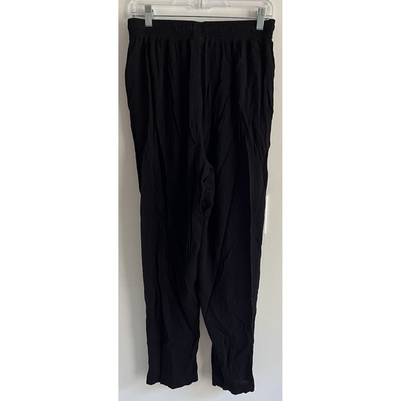 Alfred Dunner Pants Black 16 Lightweight Classic Stretch Waist Beach‎ Flow - Picture 6 of 10
